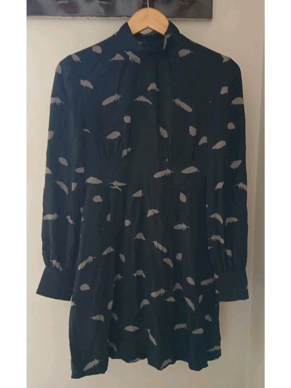 Tibi New York 100% Silk Long Sleeve Dress